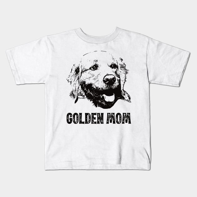 Golden Mom - Golden Retriever Mom Kids T-Shirt by DoggyStyles